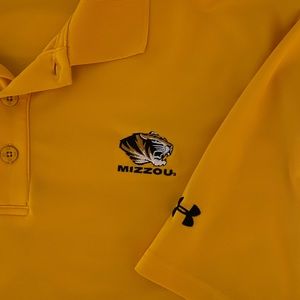 Under Armour Missouri Tigers Gold Polo Shirt